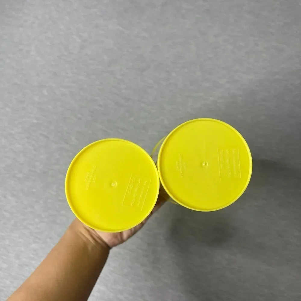 Nestle Nesquik Bunny Yellow Plastic Tumbler 16 Oz Cups 2 PCS. Set